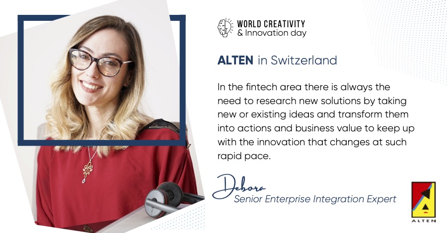 Creatività e innovazione sono elementi fondamentali in #ALTEN e ci permettono di trasformare i progetti in successi tecnologici e all'avanguardia!

In occasione del World #Innovation &amp; #Creativity Day alcuni colleghi ci raccontano cosa significa per loro creatività ed innovazione