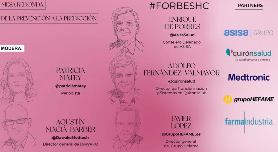 Forbes_es's tweet photo. 🩺#ForbesHC
🗣️De la prevención a la predicción
- Enrique de Porres, CEO @AsisaSalud
- Adolfo Fernández-Valmayor, dtor de transformación y sistemas @quironsalud
- Agustín Maciá-Barber, dtor gral @DawakoMedtech
- Javier López, dtor gral @GrupoHEFAME_es
https://t.co/x7zwo70FOr https://t.co/3lEmSFTeKq