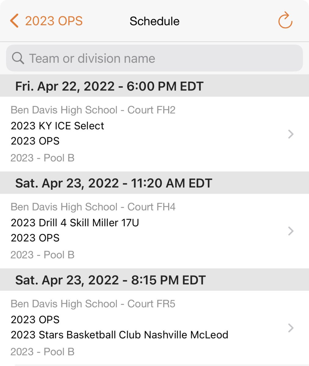 opsbball's tweet photo. OPS 2023 Black’s Indy Clash Pool Play Schedule! 

Ben Davis High School
(Fri, April 22nd - Sat, April 23rd)

https://t.co/kJN1DVIIu6

@JustinJordan012 @dbayy @liv_waters03 @kkgibbs1 @JaelynFee @mollystockk @KennedyHayden03 @SkylaTomasek @Kaydence_1616 @bottoms_evie https://t.co/5XOLbmUaAx