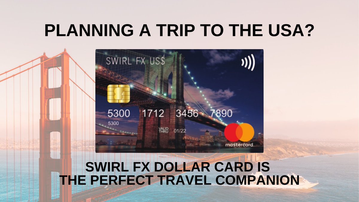 SWIRL_Card's tweet image. Booked a trip to the USA this summer? Our SWIRL FX Dollar Cards are the perfect way to pay like a local and can be used anywhere that accepts Mastercard! Click here to get a FREE card now &amp;gt;&amp;gt; swirlcard.com/how_it_works_f…

#mastercard #prepaidmastercard #travelsmart #travelusa