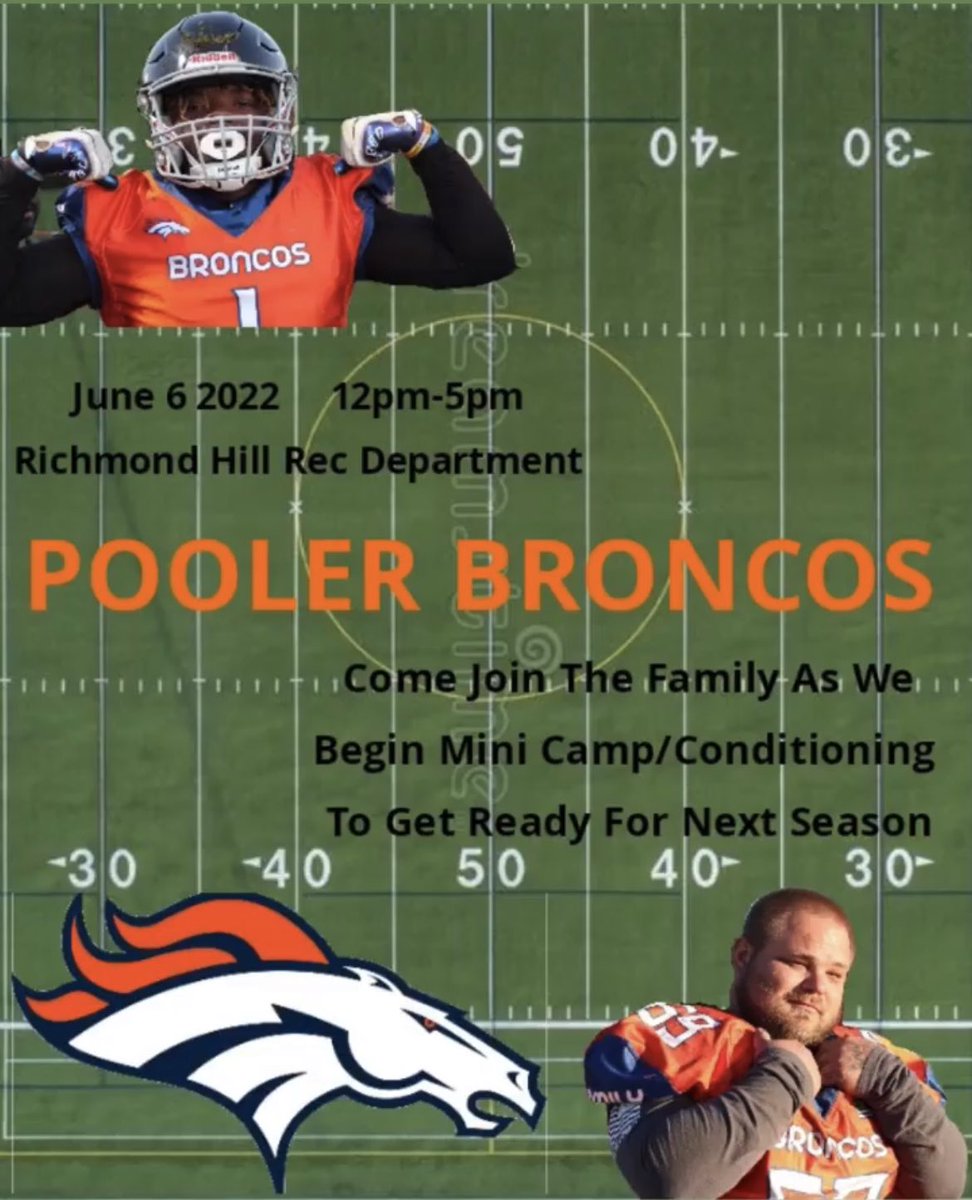 RHBroncosEAFL's tweet photo. June 6th, come join the Broncos 😎🐎🏈 https://t.co/D1I8M82oVD