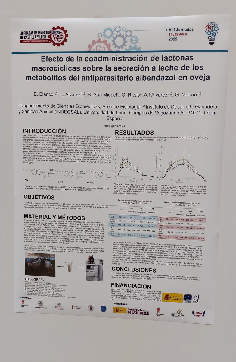 estherpumarada's tweet photo. 🧬🔬🧫VIII Jornadas Investigadoras de Castilla y León 🧬🔬🧫
 
Hoy toca divulgar nuestro trabajo 🐑 en la Escuela de Ingenierías de las @unileon en las Jornadas Investigadoras de Castilla y León.

#WomenInSTEM #unileon #phdlife #posters #ScienceTwitter #sinCiencianohayFuturo https://t.co/6tfAFUwgfX
