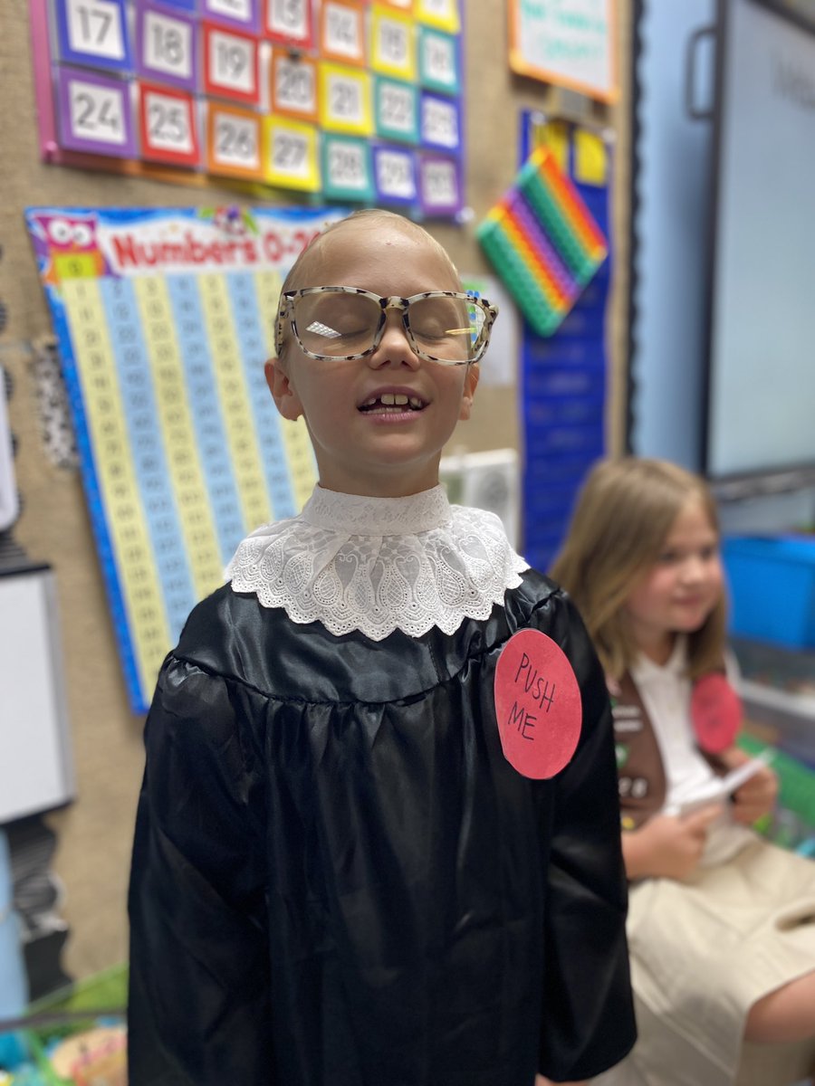 JavonneS's tweet photo. Alma Thomas, Ruth Bader Ginsberg, Mae Jemison, and Teddy Roosevelt were just a few famous people who visited us at the First Grade Living Museum! #WhyBrookstone #BrookstoneLS @BrkstoneCougars https://t.co/esuM7f0qkq