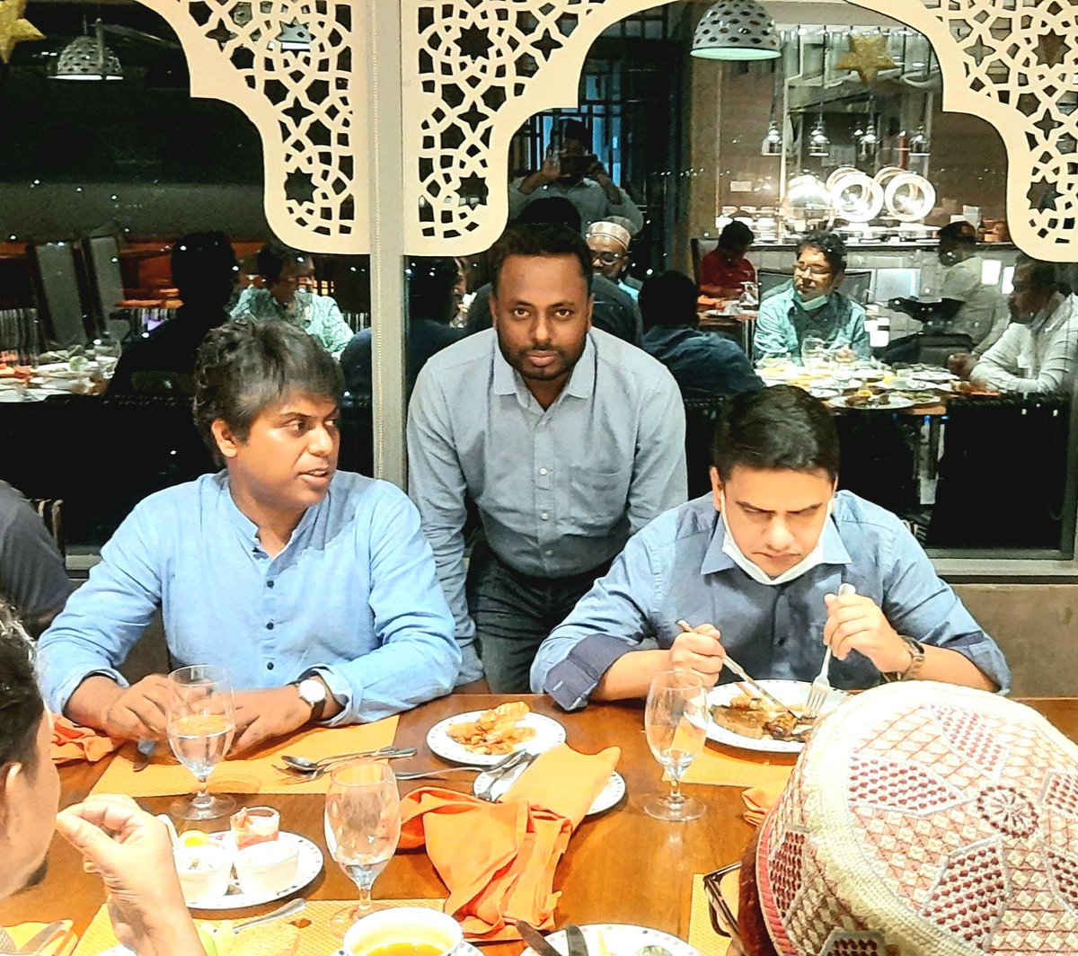 Some time of La Maridan Dinner 🥗 with loopdot fashion Chairman and MD sir.