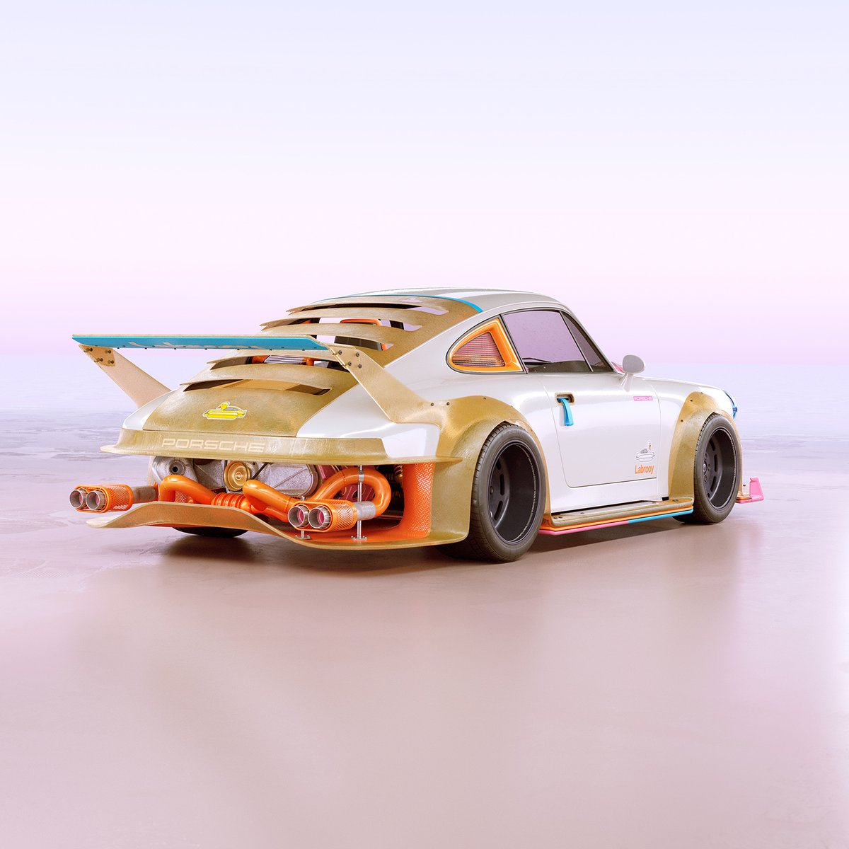 Raw Fiberglass 964 Prototype.