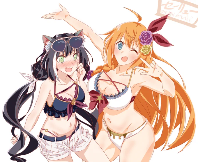 skeb納品致しました!
星6verペコキャルサマー絵です🌻
#プリコネR #ペコリーヌ #キャル 