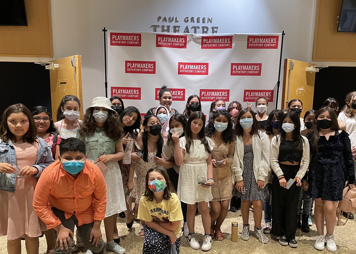 because these future change-makers deserve the arts and universes more! Gracias <a href="/playmakersrep/">PlayMakers Repertory Company</a> for hosting our Mariposas for a Wrinkle in Time! 🥰