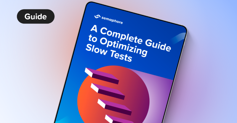 semaphoreci's tweet photo. Testing is a constant in any development process. It drives design. It assures quality. It gives you peace of mind.

We have released a new guide containing every piece of wisdom we could muster to help you write fast tests and keep them fast.

https://t.co/ykKskRWKtW