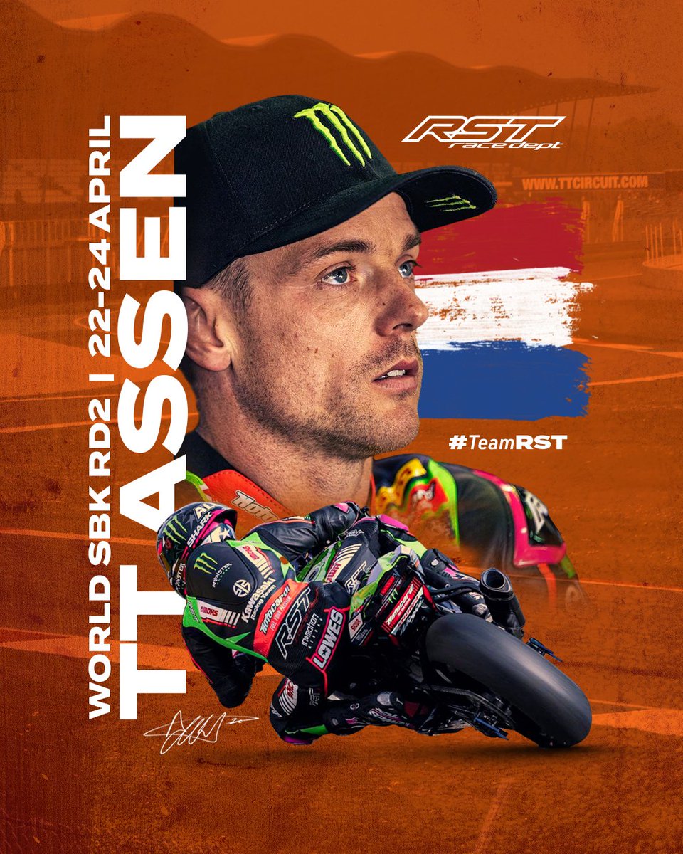 rstmoto's tweet photo. Alex Lowes heads to @ttcircuitassen 🇳🇱 for Round 2 of the @WorldSBK this weekend!

Let's go #Team22! 
.
.
.
.
#TeamRST #factoryrider #alexlowes #worldsbk #worldsuperbikes #superbikes #assencircuit #NLDWorldSBK #WorldSBK #motorcycle #motorsport #Racing @KRT_WorldSBK https://t.co/c1ZYroazlU