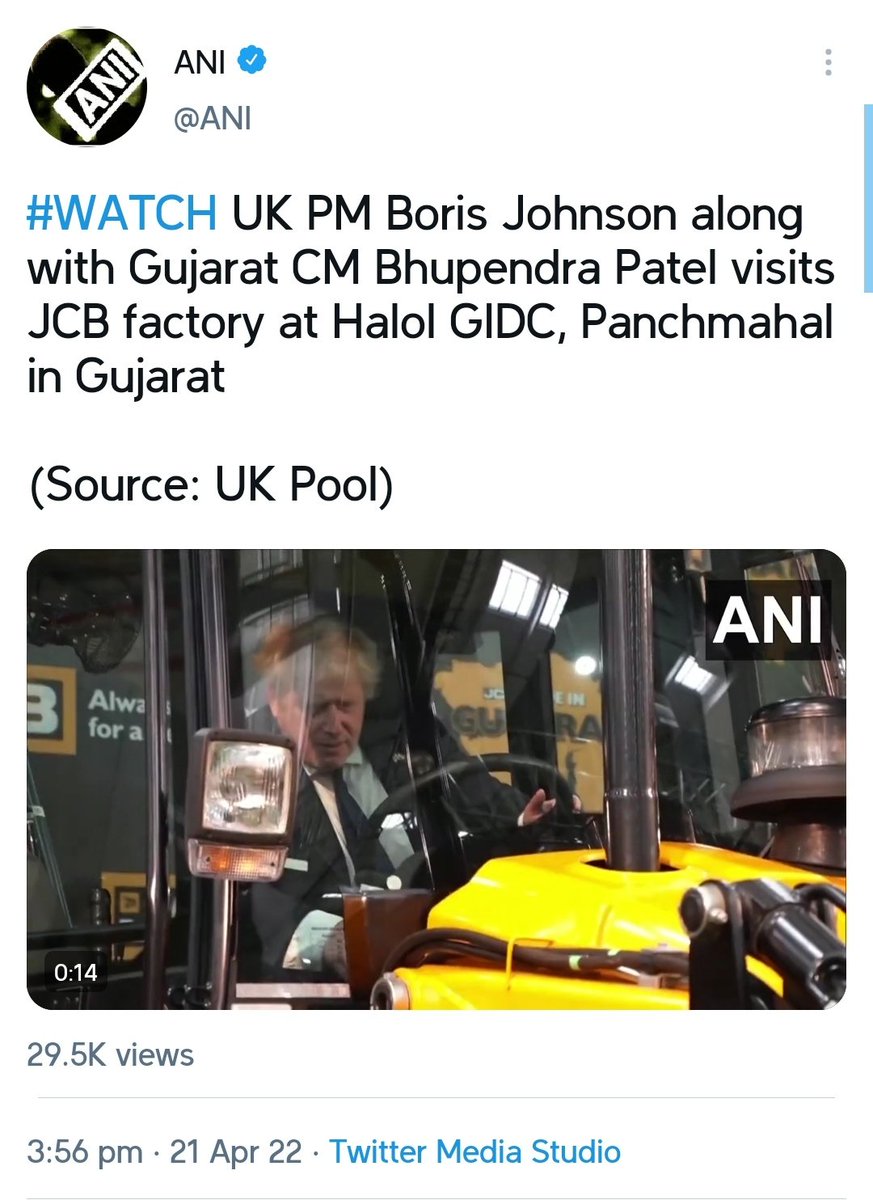 PunsterX's tweet photo. From Gandhi's Charkha to Modi's JCB - Boris Johnson covered the history of India from 1947 to 2022, in a day. https://t.co/1N0Fcku3iT