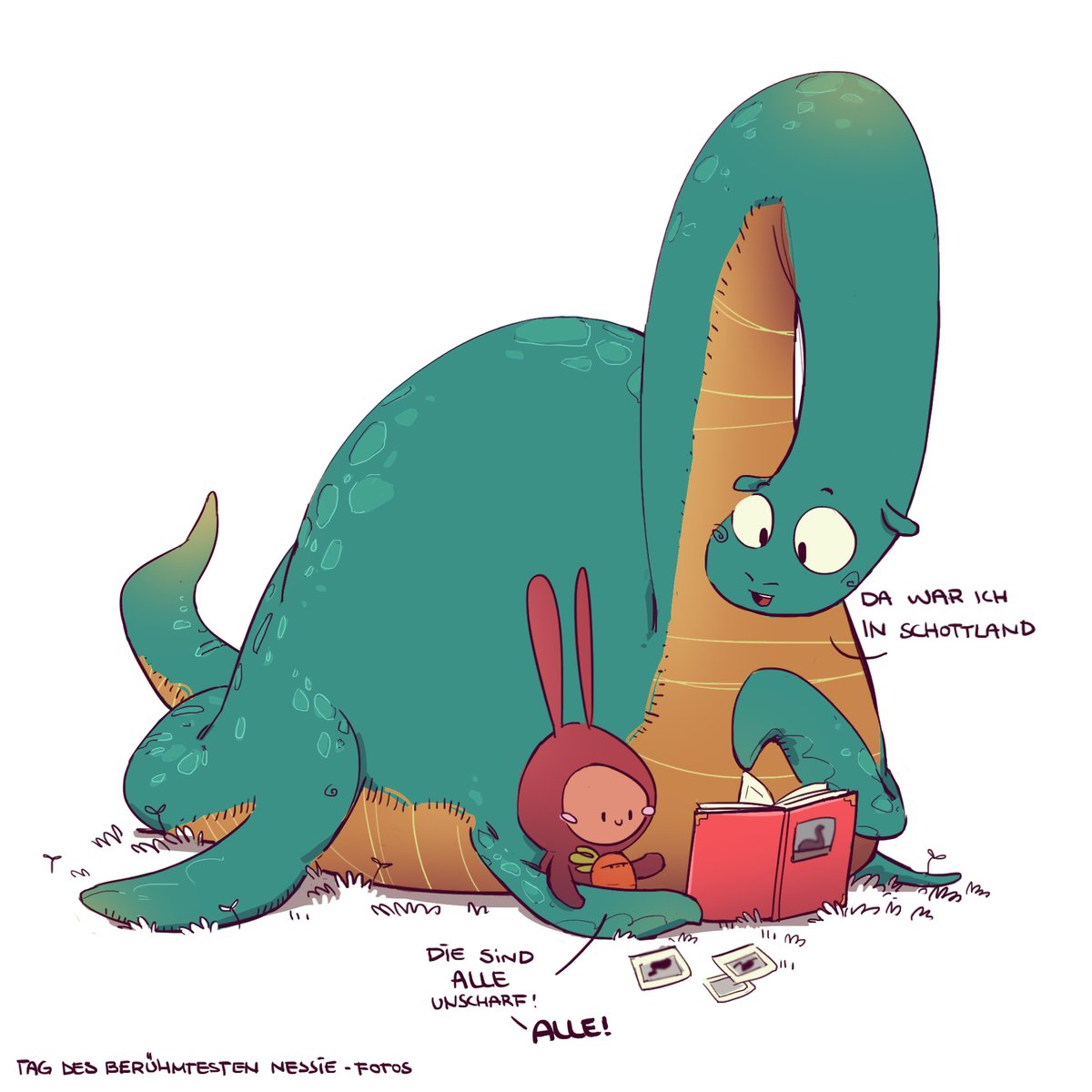 In Erinnerungen schwelgen am "Tag des berühmtesten Nessie-Fotos". #kuriosefeiertage #kleineKunstklasse
