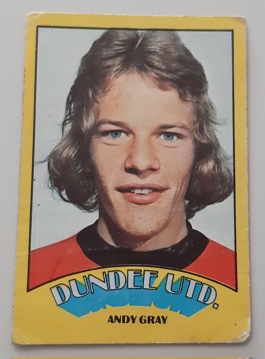 RBFootMem's tweet photo. Andy Gray, Dundee United
A&amp;BC Scottish 1974/75

#retro
#football 
#collectable 
#memorabilia https://t.co/xBj5z8XcCe
