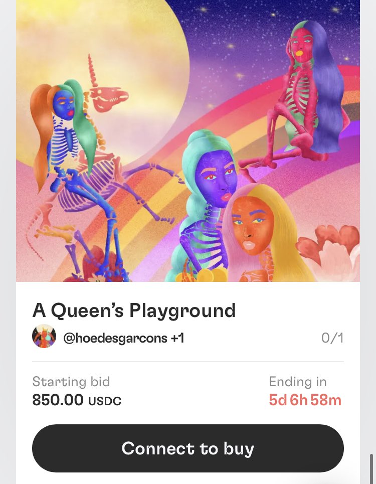 hoedesgarcons's tweet photo. 👑 A Queen’s Playground 👑 
LIVE now on @DoinGudHQ ❤️ 
An exhibition partnered with @hellowoca curated by @iofeye &amp; @rowynn for Gender Equality 🏳️‍🌈 

All NFT funds are collected for @UN
#DoinGud17SDGs #NFTs #NFTCommmunity #nftcollectors #WomenInNFT ❤️

https://t.co/LVg70xw6sm https://t.co/2ytg3FYKVS
