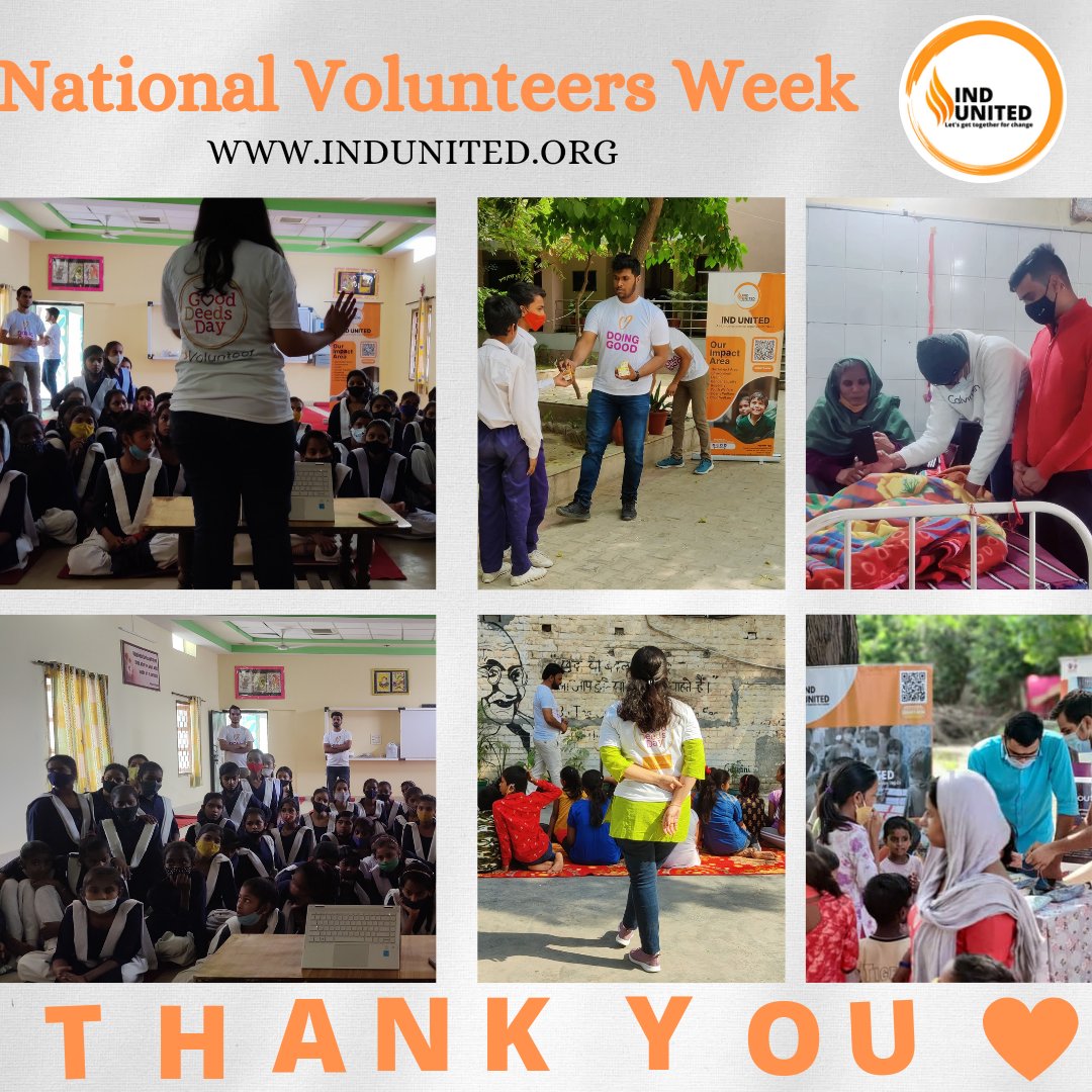 Today is #VolunteerRecognitionDay & we just wants to send a BIG thankYou to each & everyone of our volunteers. The work we do for our community wouldn't be possible without the time &efforts you've given to us.Thankyou for choosing to spend your time with the #indunited We🧡You!