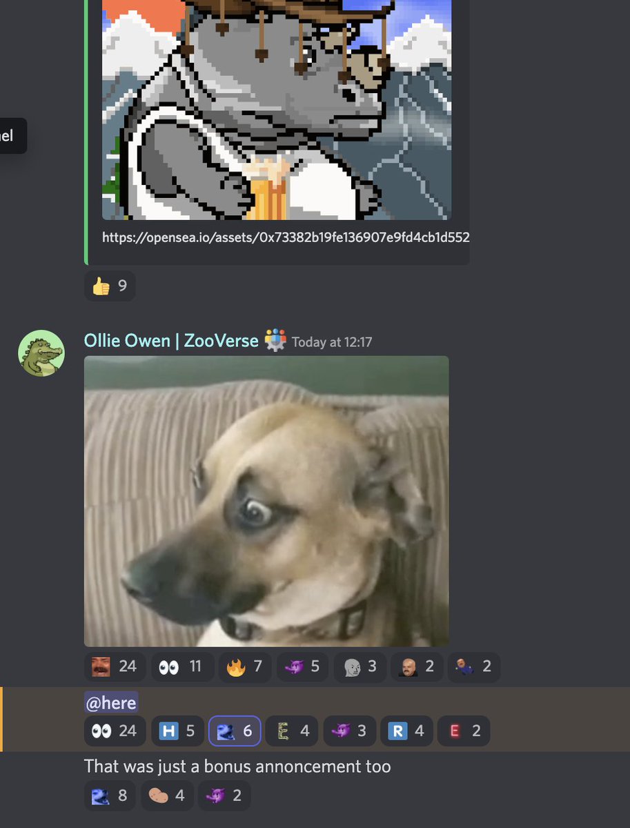 People seemed to like the WL allocations for operation nature 👀

All genesis holders get 2 WL

If you held from launch (or bought in the first two weeks) you will receive a free mint

If you hold genesis for two weeks you will get an additional WL

We take care of the family

ZV