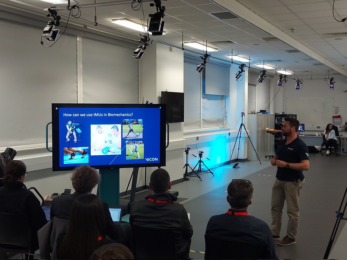 Nick Gallimore @vicon demonstrating the application of Blue Trident IMU's and Nexus integration #SCCB2022 #mocap