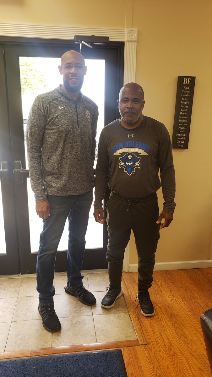 Giving a good friend (Kelly Brooks) a facility tour on East Campus. #NOLAsTeam