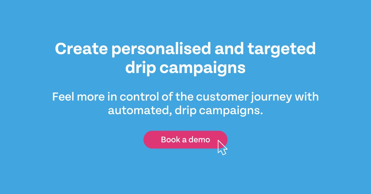 Wired Plus lets you create personalised and targeted drip campaigns, so you can feel more in control of the customer journey. Book a demo to try for yourself: bit.ly/2VTbwk0