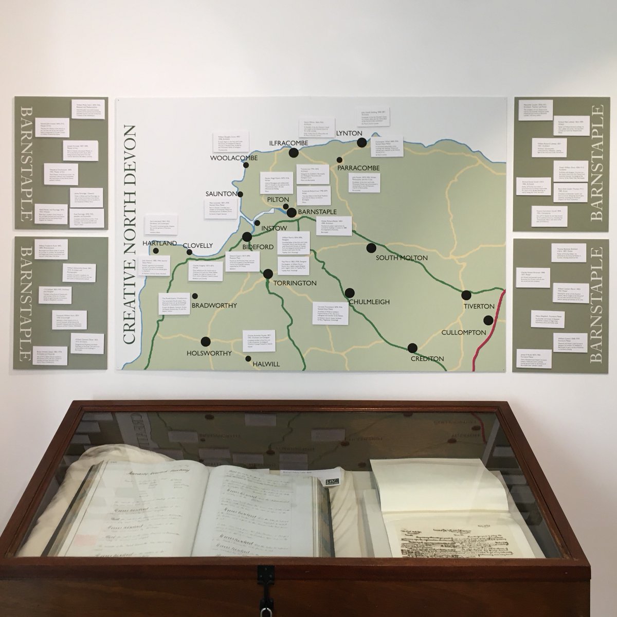 Barum_Athena's tweet photo. Several women are included in our map of Creative North Devon currently on display in our Crucible of Creativity Exhibition @BarumMuseum on until the 21st May
#ArchiveInclusion
#Archive30
#CreativeNorthDevon
#CrucibleOfCreativity https://t.co/dxA0Q23Kn9