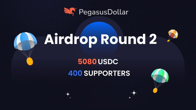 pegasusdollar's tweet photo. 🚀 Airdrop: Pegasus Dollar
💰 Value: 10 $USDC
👥 Referral: 200 $USDC
📅 End Date: 5th May, 2022

Go to: https://t.co/QNyhgeAhPr

#PEGASUS #CRO #CRONOS #PEGASUSDOLLAR https://t.co/0wGvfcNlVm