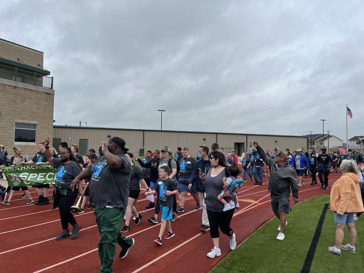 What an honor to take part in #SpecialOlympics here in ⁦@WaxahachieISD⁩! Our athletes are the best!