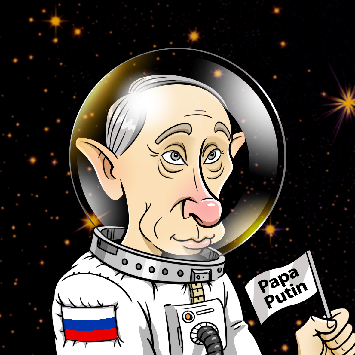 Wanna send Putin far away as possible?
opensea.io/collection/pap… 
#NFTcollector #NFT #NFTCommunity #NFTart #nftcollectors #NFTshill #digitalart  #opensea #cartoon #Putin #Plaid_Putin #RussiaUkraineWar  #Ukraine  
sites.google.com/view/papaputin
instagram.com/papa.putin.nft/