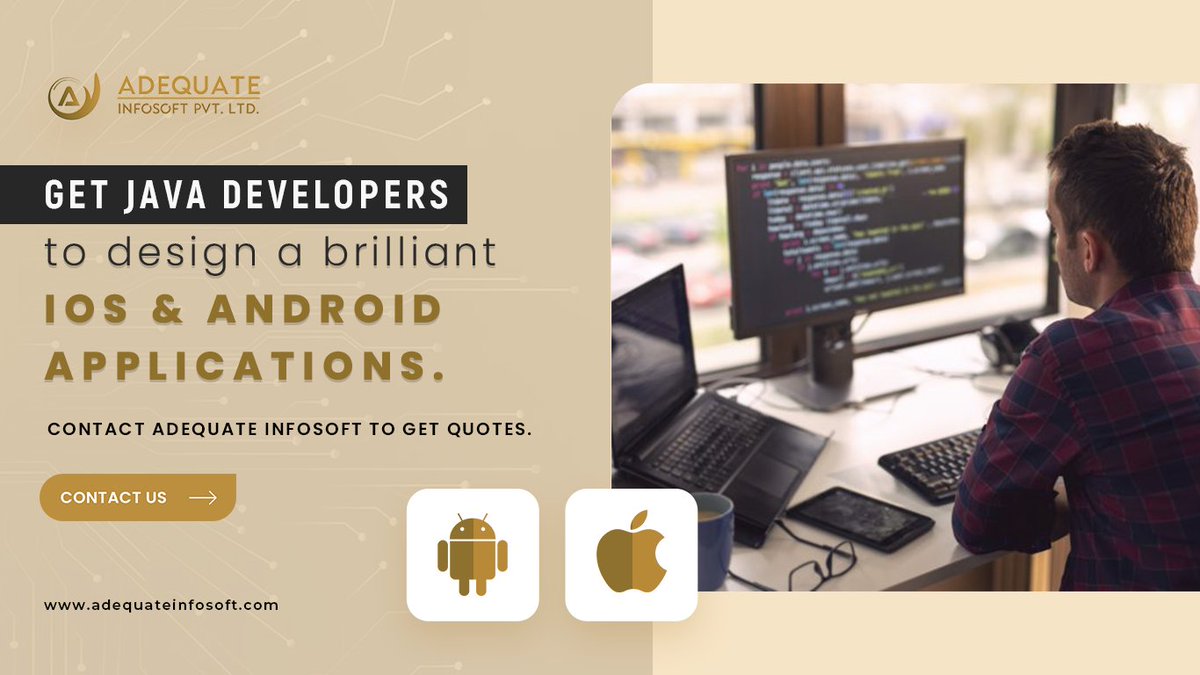 ADQInfosoft's tweet image. Get Java Developers to design brilliant iOS and android applications.

Contact Adequate Infosoft to get quotes.

Visit us: adequateinfosoft.com/java-developme…

#Javadevelopers #javadevelopmentCompany #Adequateinfosoft