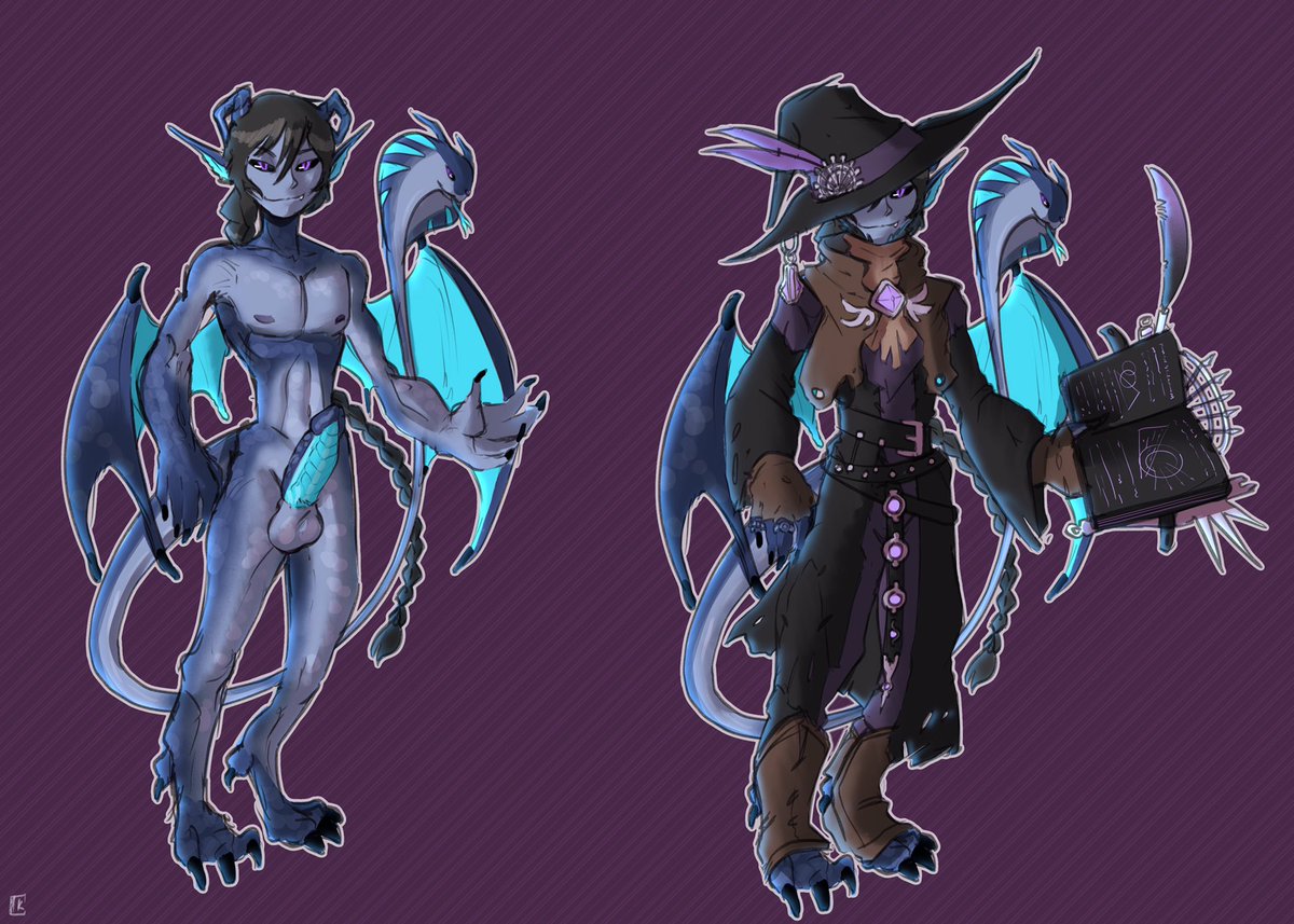 Refsheet commission for Crocket of their Imp boi Sigismund ^^