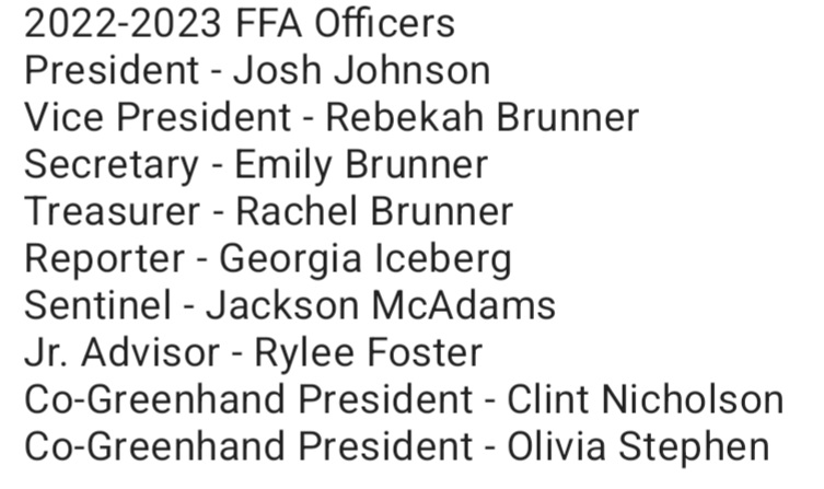 FfaRipley's tweet photo. Congrats to next year's officer team! The interview committee slated an amazing team and we're excited about the upcoming year. #RaiderPride #endlessadventures https://t.co/s4J4jIJB5z