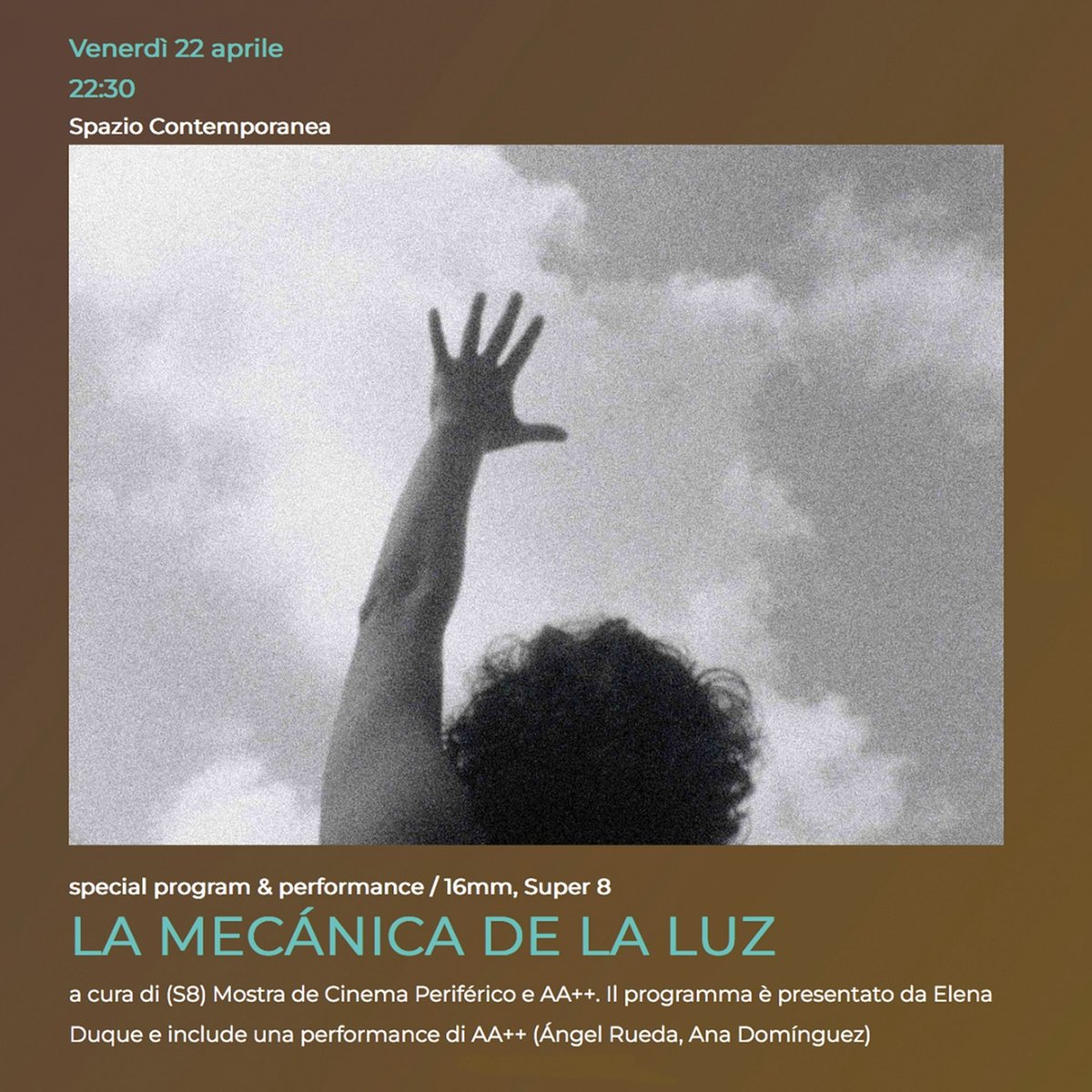 s8cinema's tweet photo. O (S8) VIAXA A @NOMADICA AT LABA (ITALIA) para formar parte da súa ed. #MACHINALIVE, co seu programa 'A mecánica da luz' presentado por #ElenaDuque e cunha performance de AA++, colectivo formado por @CebraAdd e @gelocomia codirectores da Mostra:
https://t.co/lo39fcXICg https://t.co/wWUAAfI2yM