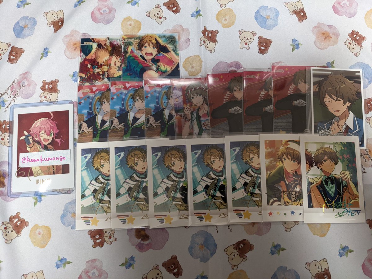 kumakumango's tweet photo. 〈交換〉あんスタ ぱしゃこれ クリカ デコステ
譲: 宗、翠、夏目、凪砂、ジュン、晃牙、敬人、零、司、弓弦、薫、藍良、マヨイ、ニキ、嵐、英智
求:桃李、日和 https://t.co/ugFBhZhhHN
