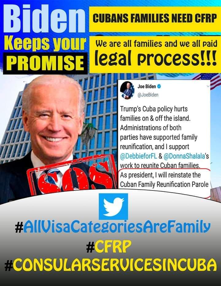 bollo_lester's tweet photo. No more families separates, we are waiting this moment since a lote of years, please @POTUS we need #consularservicesincuba. Please @SecBlinken do something, we are human beings who suffer this separation of years https://t.co/kZjYxbJ4ow