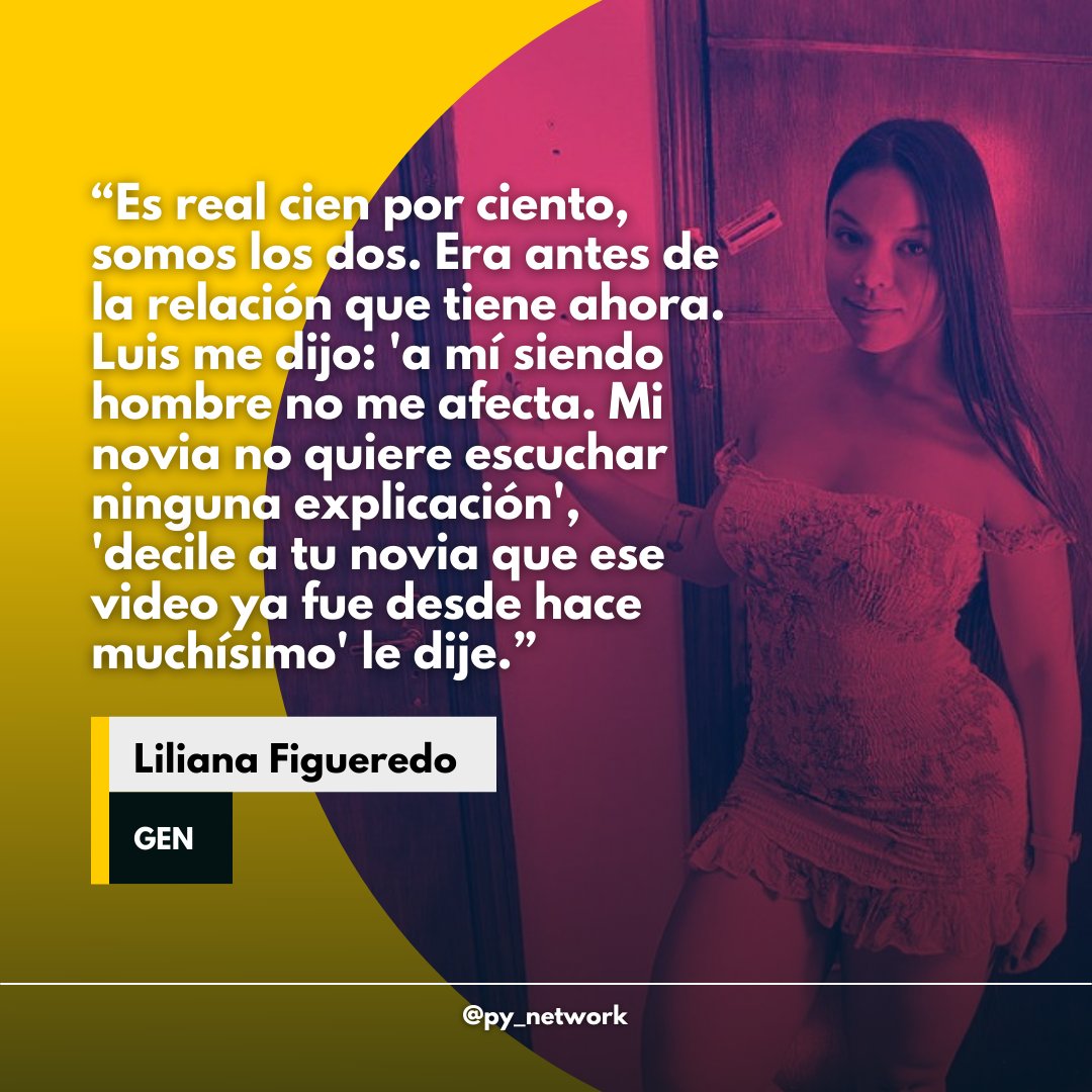 py_network's tweet photo. #PyViral | 😶 Habló la protagonista del video de Luís Zárate

📌 En conversación con canal Gen, Liliana Figueredo confirmó que tanto ella, como el central del club Olimpia, si son los que aparecen en los videos de contenido sexual que se viralizaron el día de ayer.

#PyNetwork https://t.co/8kZfCfhM2S