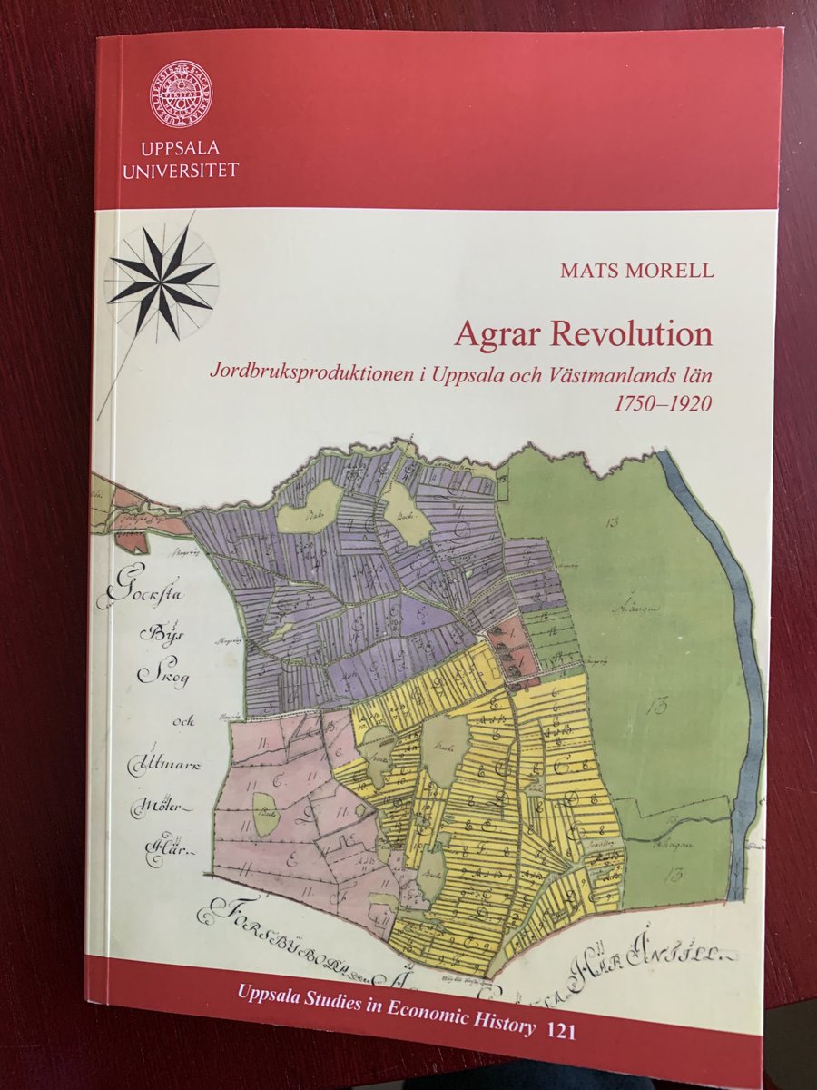 MatsMorell's tweet photo. Idag släpptes min bok (467 ss) om den agrara revolutionen och jordbruksproduktionens tillväxt i två Mälarlän 1750- 1920. Eftersom forskningen är offentligt finansierad publiceras den också elektroniskt open access på DIVA UU. Länken hoppas jag lägga ut i morgon. https://t.co/yLnYe2GUZC