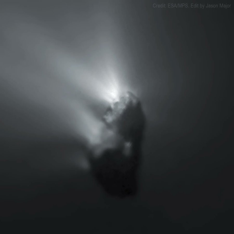 ncleo del cometa Halley visto por la sonda Giotto - ESA