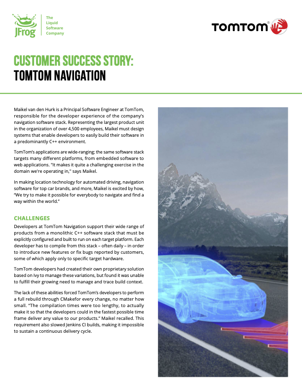 conan_io's tweet photo. Maikel van den Hurk, principal SW engineer at @TomTom, shares their experience with us. Many thanks!

https://t.co/JhAyzAjWKX https://t.co/H4xP4YCngR