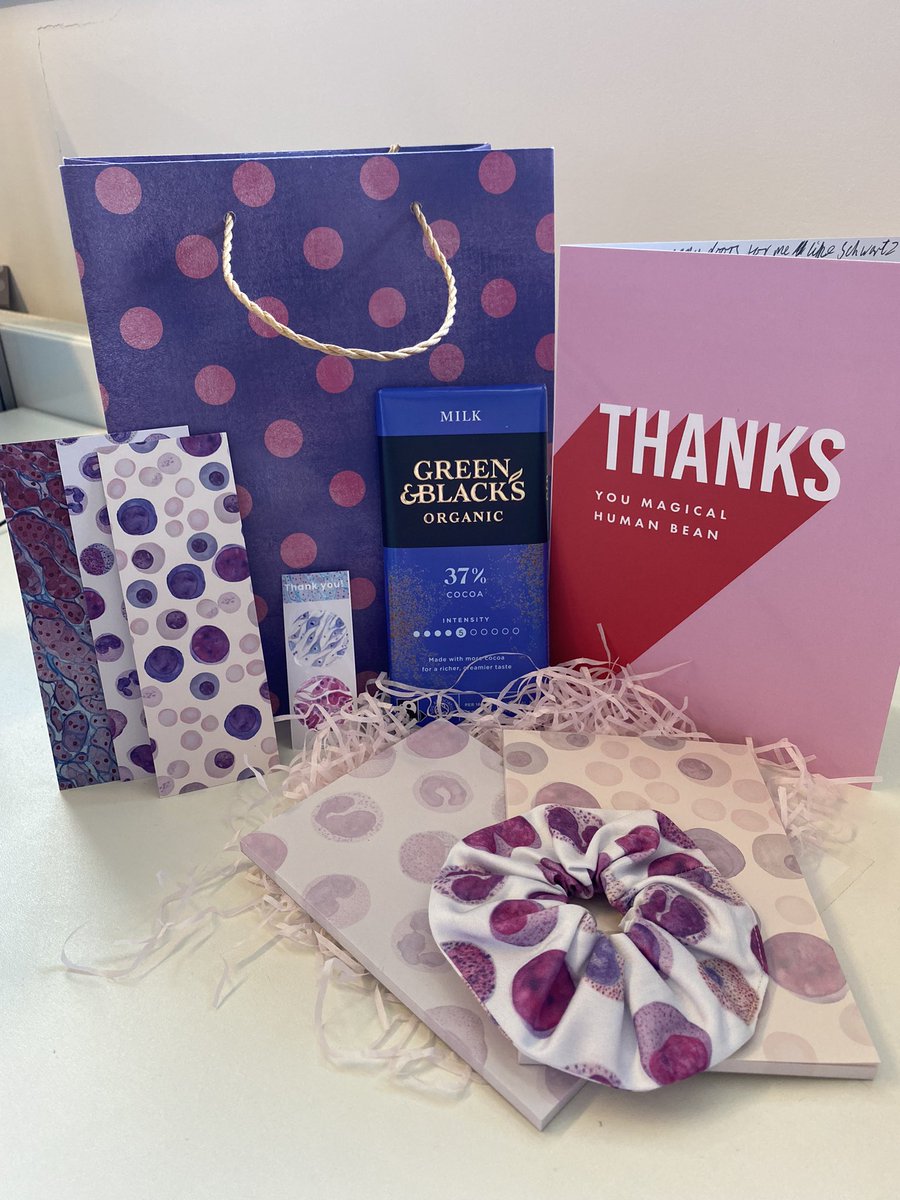 Rebecca Wright (@rebeccaowright) on Twitter photo Just received the most thoughtful and generous gifts from <a href="/Biomed_Lena/">Lena Forsyth</a>. How cool are the blood cell scrunchie, bookmarks, and note pads!!!! #haematology #bloodcells Just received the most thoughtful and generous gifts from <a href="/Biomed_Lena/">Lena Forsyth</a>. How cool are the blood cell scrunchie, bookmarks, and note pads!!!! #haematology #bloodcells