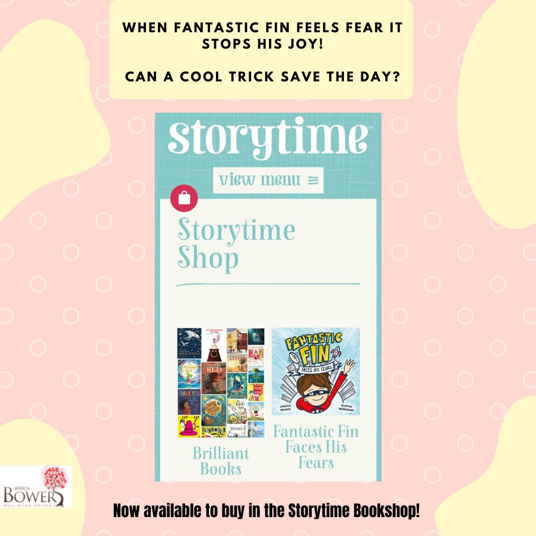 bowerswellbeing's tweet photo. I'm excited that Fantastic Fin is available to buy in the wonderful @StorytimeMag go grab a copy for your little ones today. This delightful rhyming story will encourage them to build their courage and resilience! #bookshop #rhymingstories #faceyourfears #tipsforkids #Parents https://t.co/kGam1ekT4P