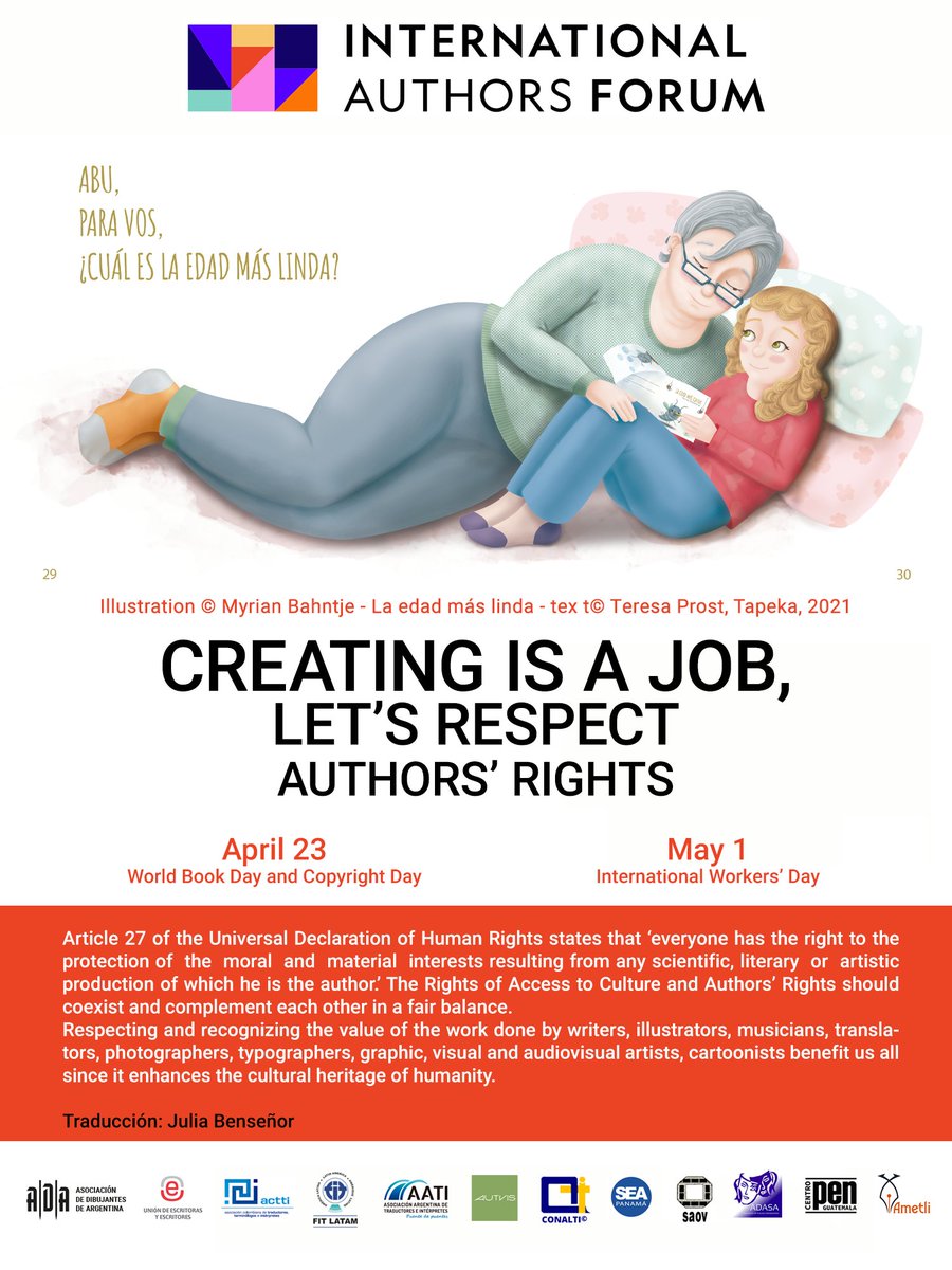"Crear es un trabajo" 
Les dejo este link para quienes quieran sumarse a esta campaña:  ada.dibujantes.ar/articulo_24566…

#crearesuntrabajo #Mitrabajovale #SoyAutor #SoyAutora #derechodeautor #derechosdeautora #laautoríaesunderecho #ilustraresuntrabajo #crearesuntrabajo #derechos