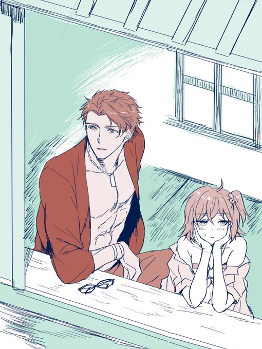 えふご ランぐだ♀落書き 屋形船デートの幻覚 