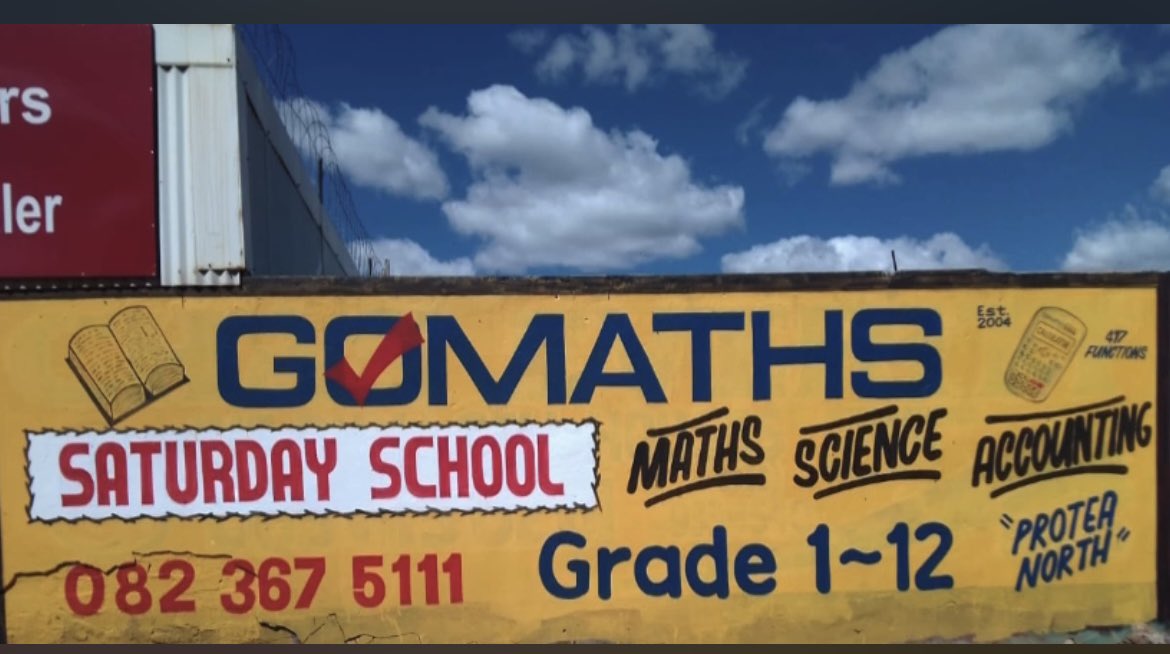 GoEduTechnology's tweet photo. @monare488 It’s not only on the walls where you see and hear about GoMaths … on air and on television as well when they announce top learners. 📚 🥇🏆

But when you see the name, call the number and register your child.
#StopFailingMaths https://t.co/tA75aRqg2W