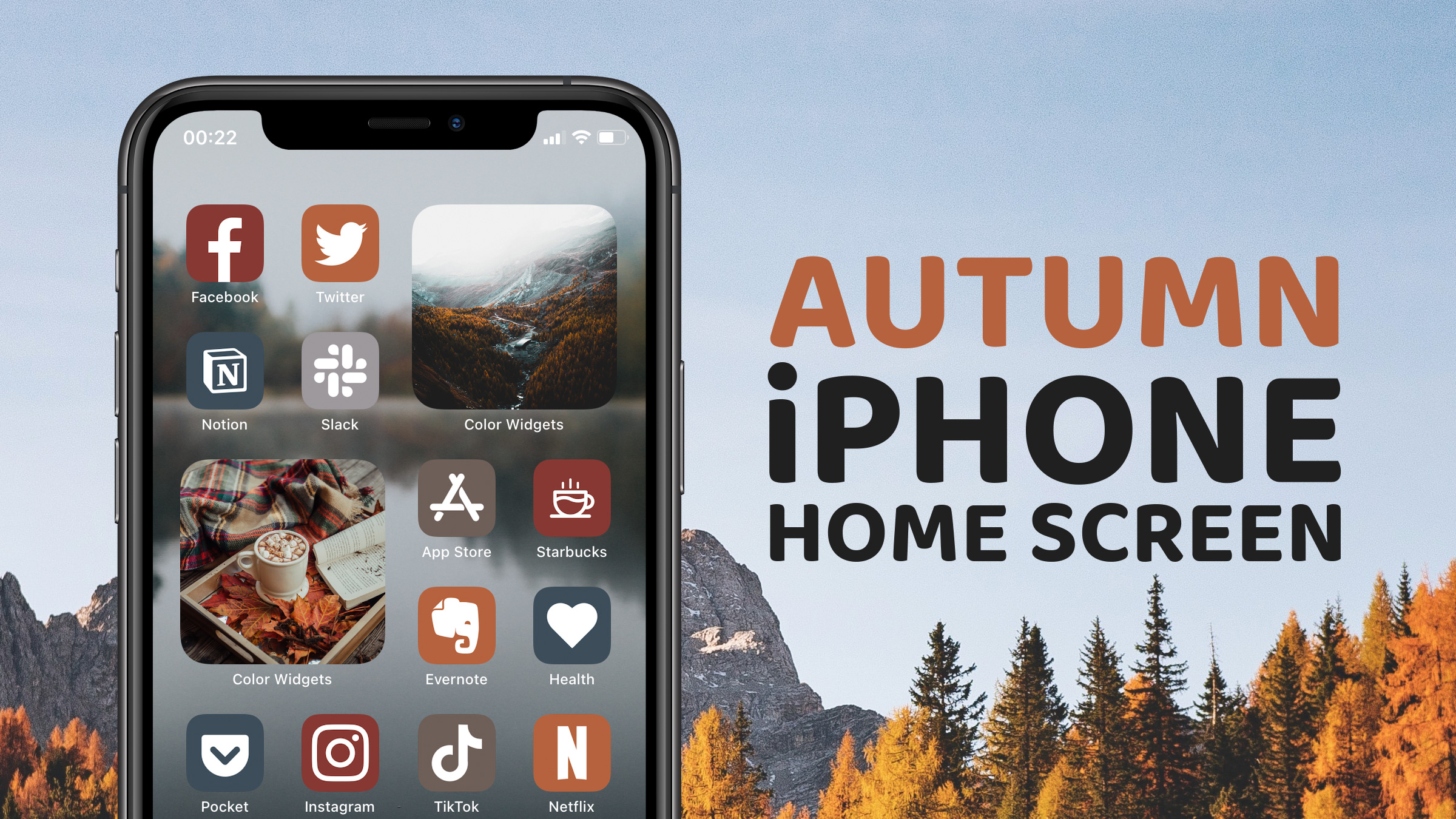 Pinicon on Twitter: “Autumn App Icons • iOS 15 Home Screen Ideas Fall