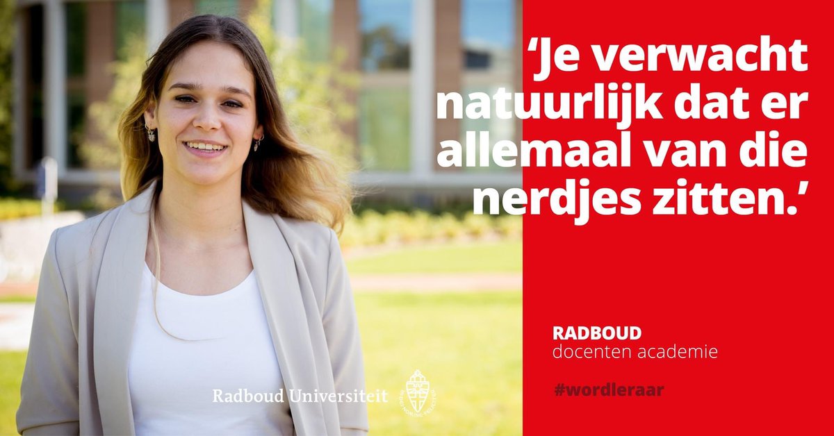 Een academische lerarenopleiding, waarom zou je? Daar zitten toch alleen maar van die nerdjes? Lotte weet er alles van: youtu.be/lJSij_RpxrU #wordleraar