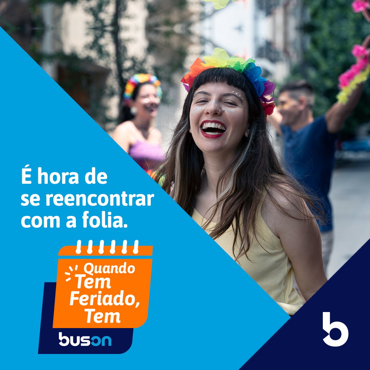 🌈 Ela voltou: a alegria de poder curtir a folia do Carnaval, dos desfiles e dos bloquinhos da rua. 

Coloque sua melhor fantasia na mala e #VaideBuson 🎉