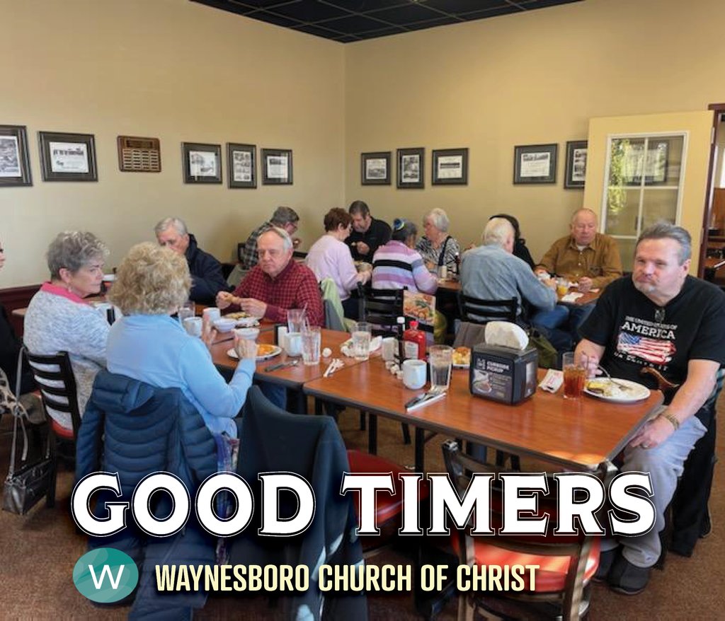 Waynesborofam's tweet photo. Good Timers meet the second Friday of every month. Our next meeting will be on April 13, at 8:30am in the Golden Corral host room.
Mark your calendars!
#waynesborfamily #goodtimers #breakfast #goldencorral https://t.co/IMkU3Q664B