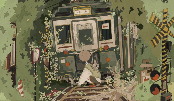 イラストは何も参考にせずに想像だけで
描いたんだけど、後から似た場所があると知って、自分のイラストの聖地巡礼みたいな事をしてみた、(^^) 