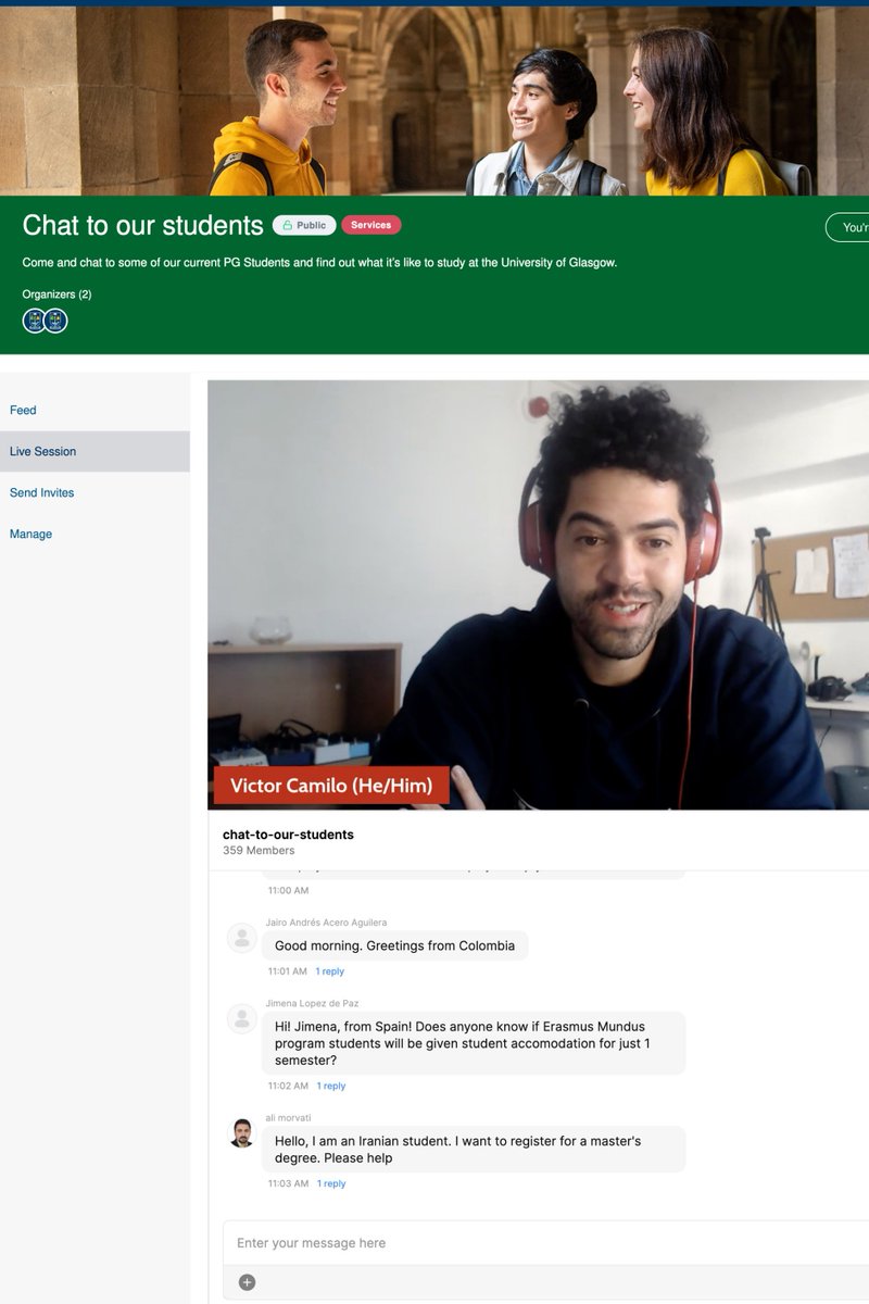 UnionSpaces's tweet image. Discover a simpler way to elevate #virtual and #hybrid event delivery for #admissions and #student recruitment. 

✅Video, live chat, live stream
✅On-demand content 
✅Forums and interest groups
✅Usable data
and more... 

Join the next platform demo - ow.ly/98mK50INhfh