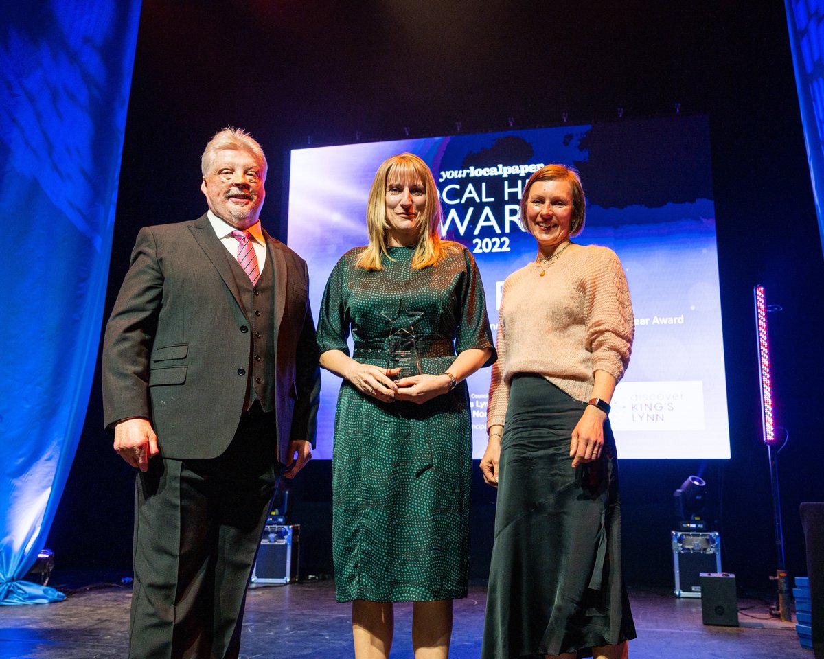 Congratulations to Judith Berry - Your Work Colleague of the Year - sponsored by @discoverkingslynn. 

A huge congratulations! 🏅

#localheroawards #ylp