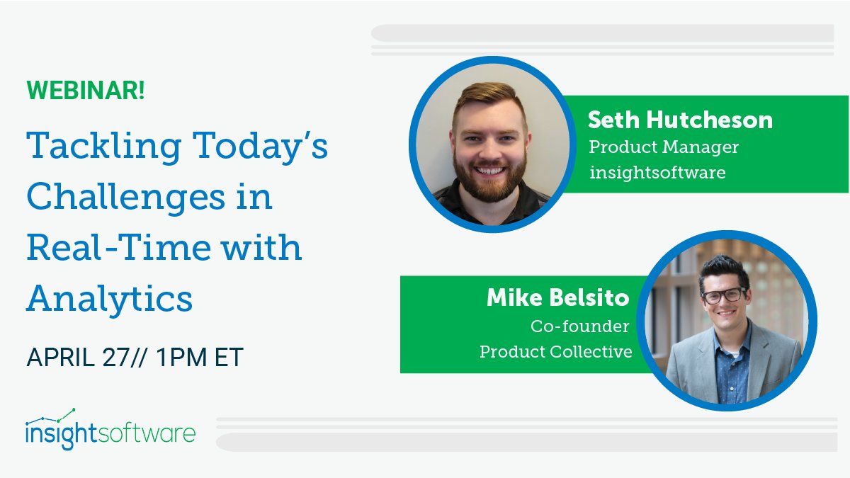 The power of predictive analytics is profound. The world and the nature of business is constantly changing. Success lies in those who can pivot–and predict—in real-time. 

Tune into this webinar with Mike Belsito &amp; Seth Hutcheson. April 27th at 1 pm ET: ow.ly/uAxB50IObgO
