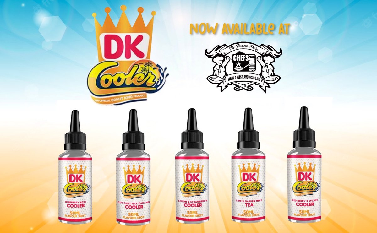 DK Cooler range now available <a href="/ChefsFlavours/">ChefsFlavours</a> 

chefsflavours.com/collections/do…

#chefsflavours  #bottleshot  #vape  #vapefam  #vapejuice  #vapelife  #vapelove